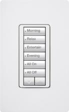 Lutron Electronics RRD-W6BRL-WH - RADIORA2 6BRL WALL KEYPAD WHITE