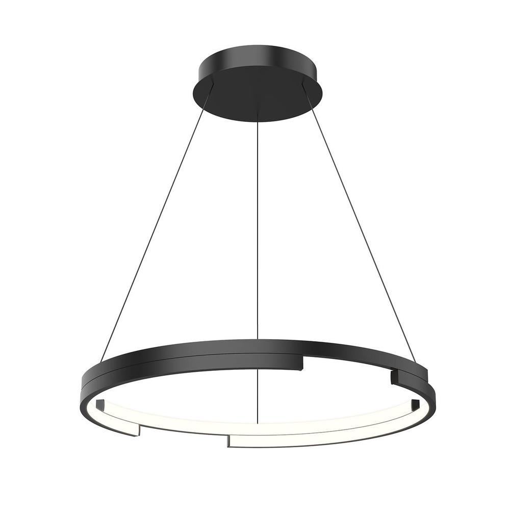 Anello Minor 24-in Black LED Pendant