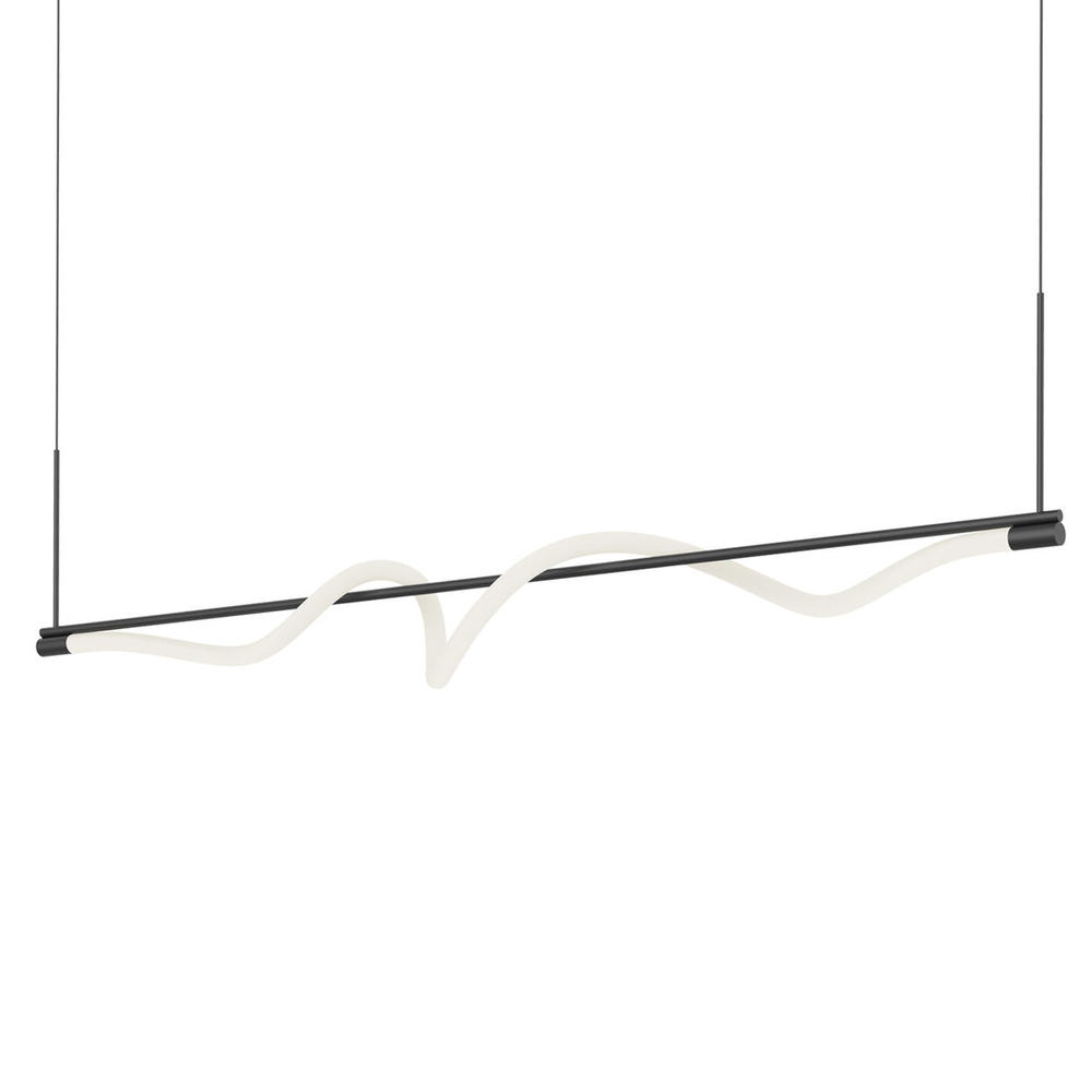 54-in Black LED Linear Pendant