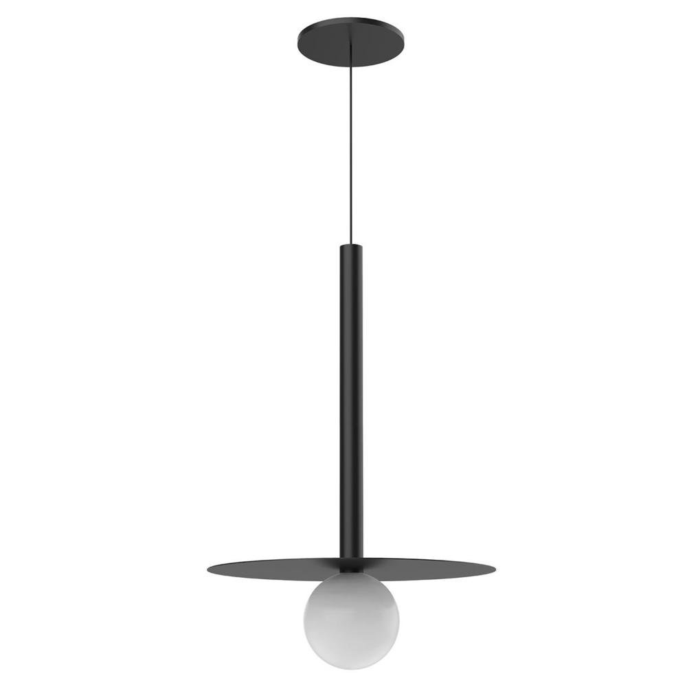 19-in Black LED Pendant