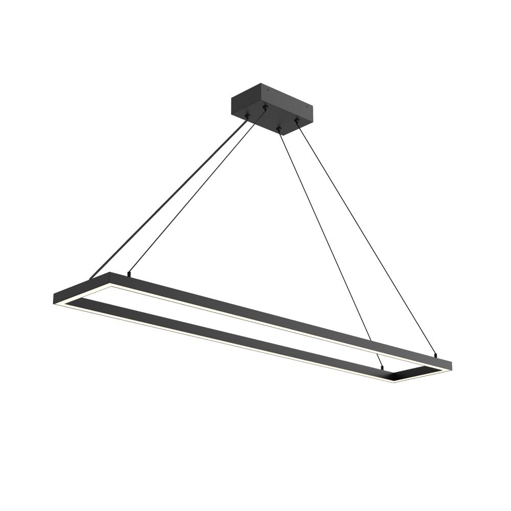 Piazza 48-in Black LED Pendant