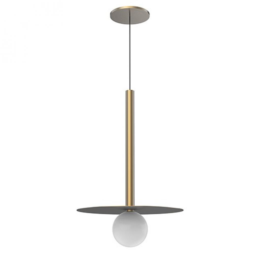 Elixir 19-in Brushed Gold LED Pendant