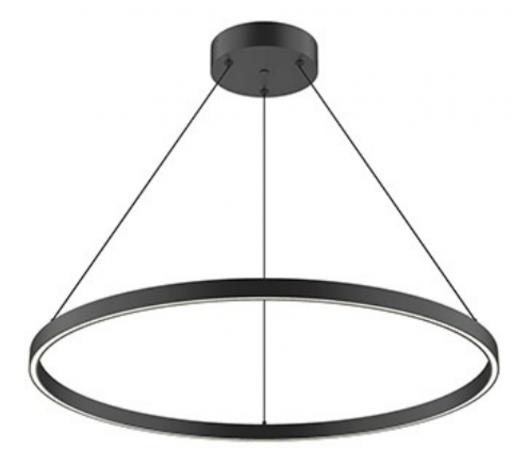 Cerchio 32-in Black LED Pendant