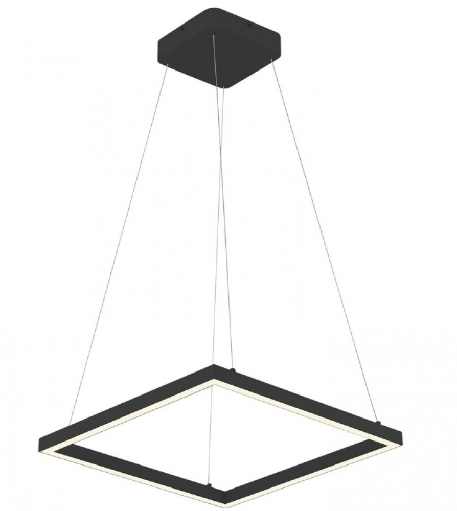 Piazza 18-in Black LED Pendant