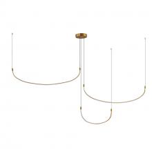 Kuzco Lighting Inc MP89370-BG-UNV - Talis 70-in Brushed Gold LED Multi Pendant