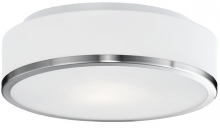 Kuzco Lighting Inc 599002BN - Charlie 12-in Brushed Nickel 2 Lights Flush Mount