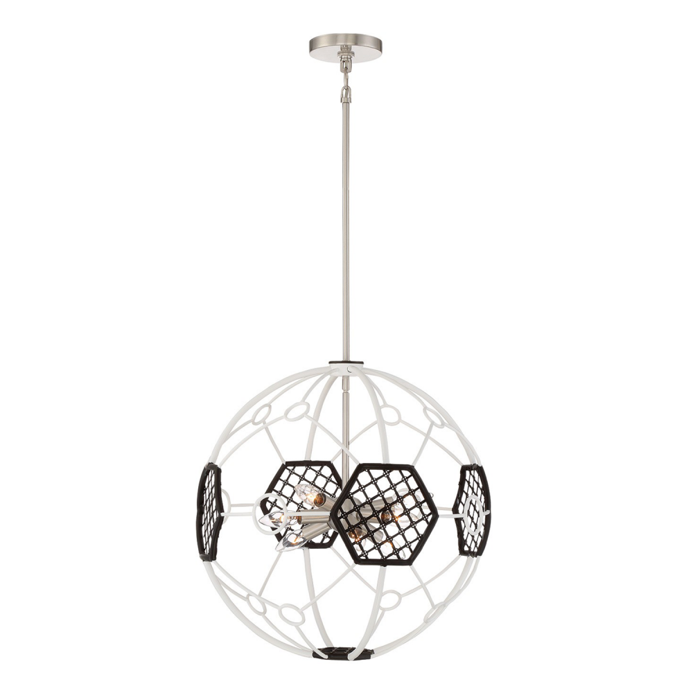 9-Light 20" Dyson Globe Sputnik Chandelier