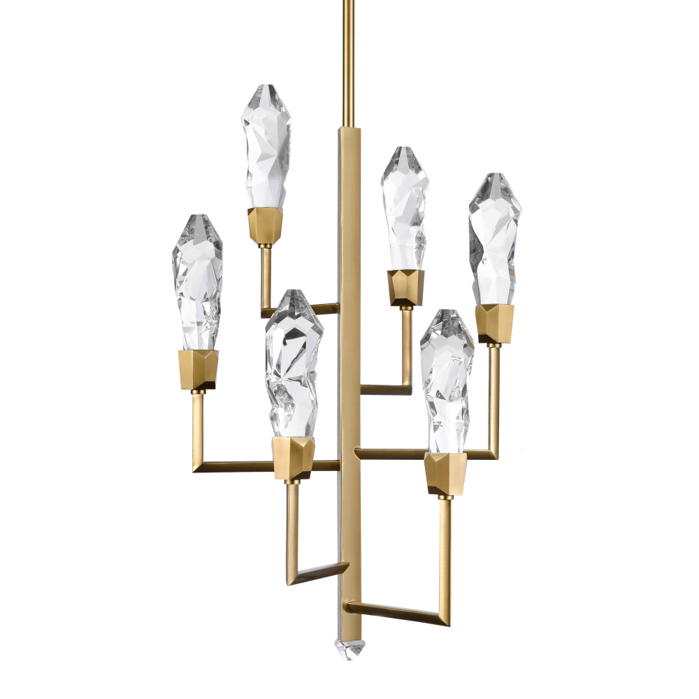 Angelus 18" Crystal Tiered Chandelier
