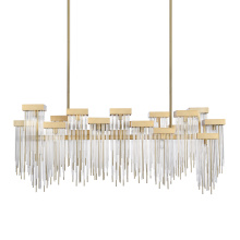 ZEEV Lighting CD10424-20-AGB - Waterfall 60" Cityscape Chandelier