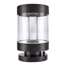 ZEEV Lighting EBP11122-LED-12R-MBK - Claro 14" Round Glass Bollard