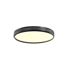 ZEEV Lighting FM11747-LED-12-SBB - 12" LED 3CCT Luxury Braided Knurl Satin Brushed Black Ceiling Flush Mount Light