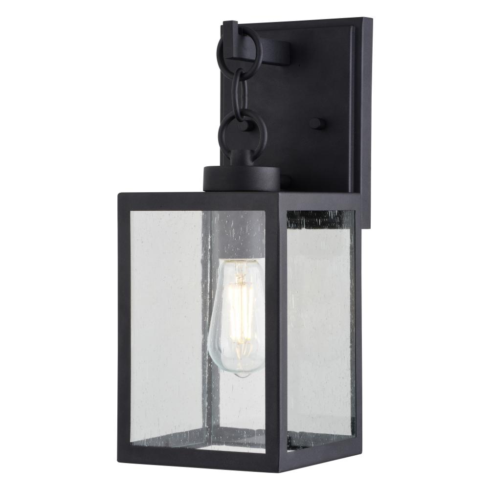 Berkley 6-in. W Outdoor Wall Light Textured Black