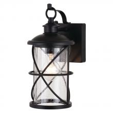 Vaxcel International T0633 - Adams 5.5-in. W Outdoor Wall Light Black