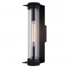 Vaxcel International T0712 - Brighton Park 18-in. H Outdoor Wall Light Textured Black