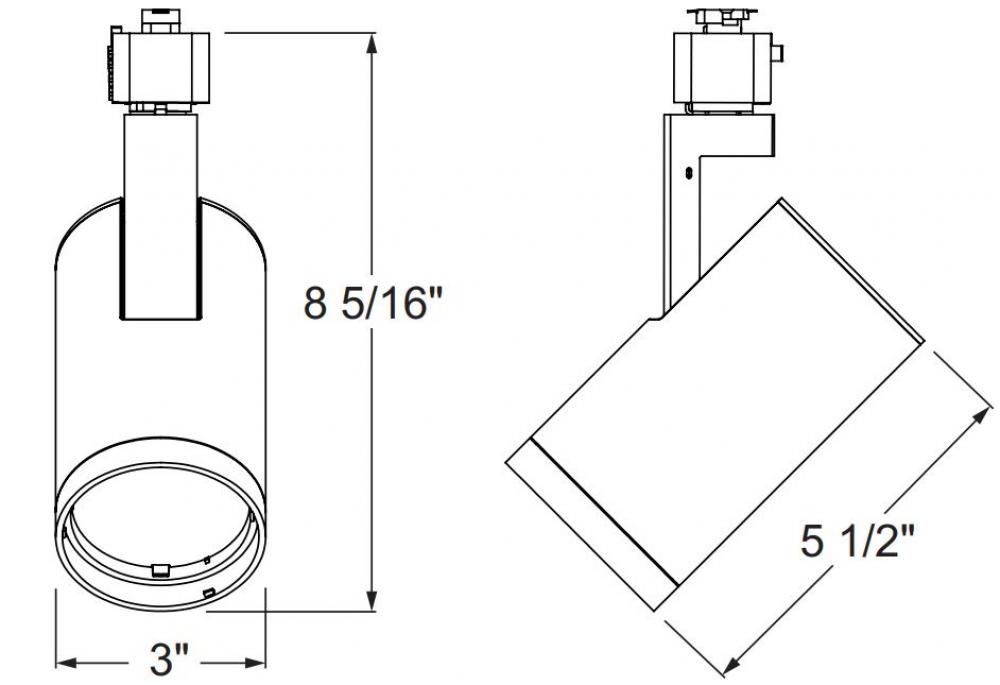 Trac-Lites 10W LED Variable Beam, 4000K,