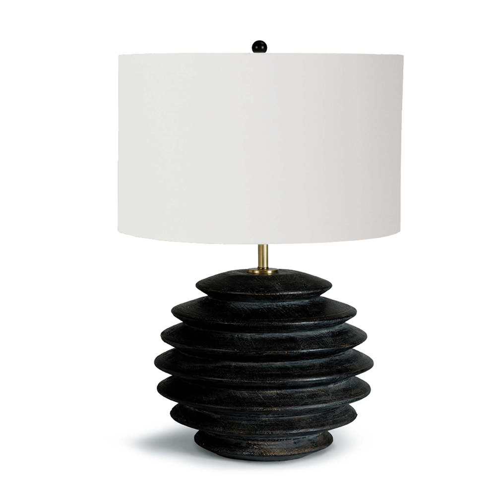 Coastal Living Accordion Table Lamp Round (Ebony