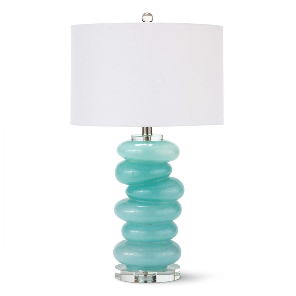 Regina Andrew Stacked Pebble Glass Table Lamp (A