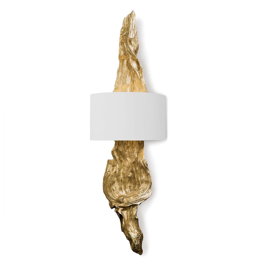 Regina Andrew Driftwood Sconce (Antique Gold Lea