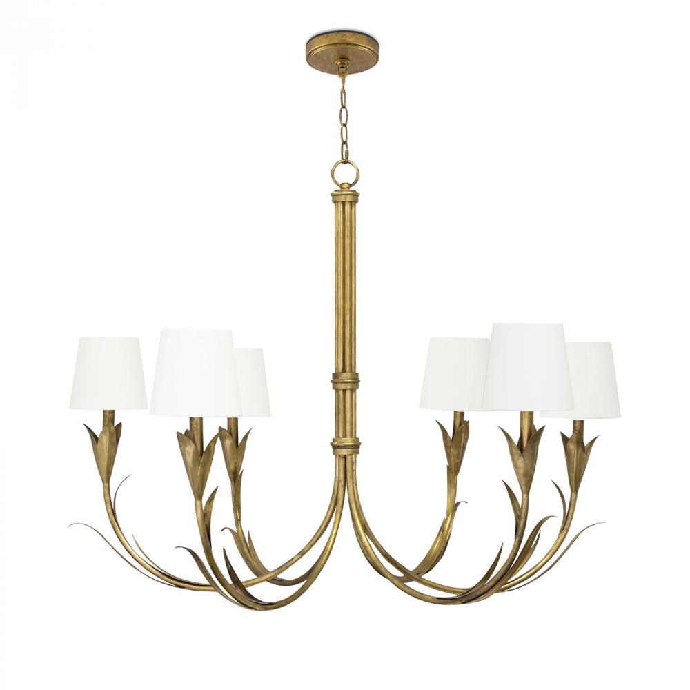 Regina Andrew River Reed Chandelier Small (Antiq