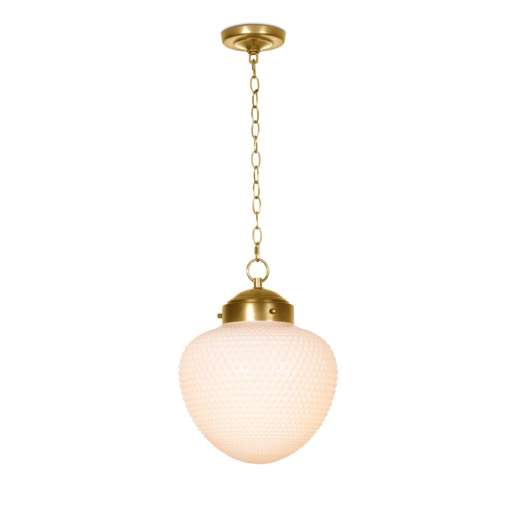 Regina Andrew Cole Glass Pendant (Natural Brass)