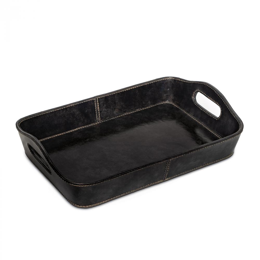 Regina Andrew Derby Parlor Leather Tray (Black)