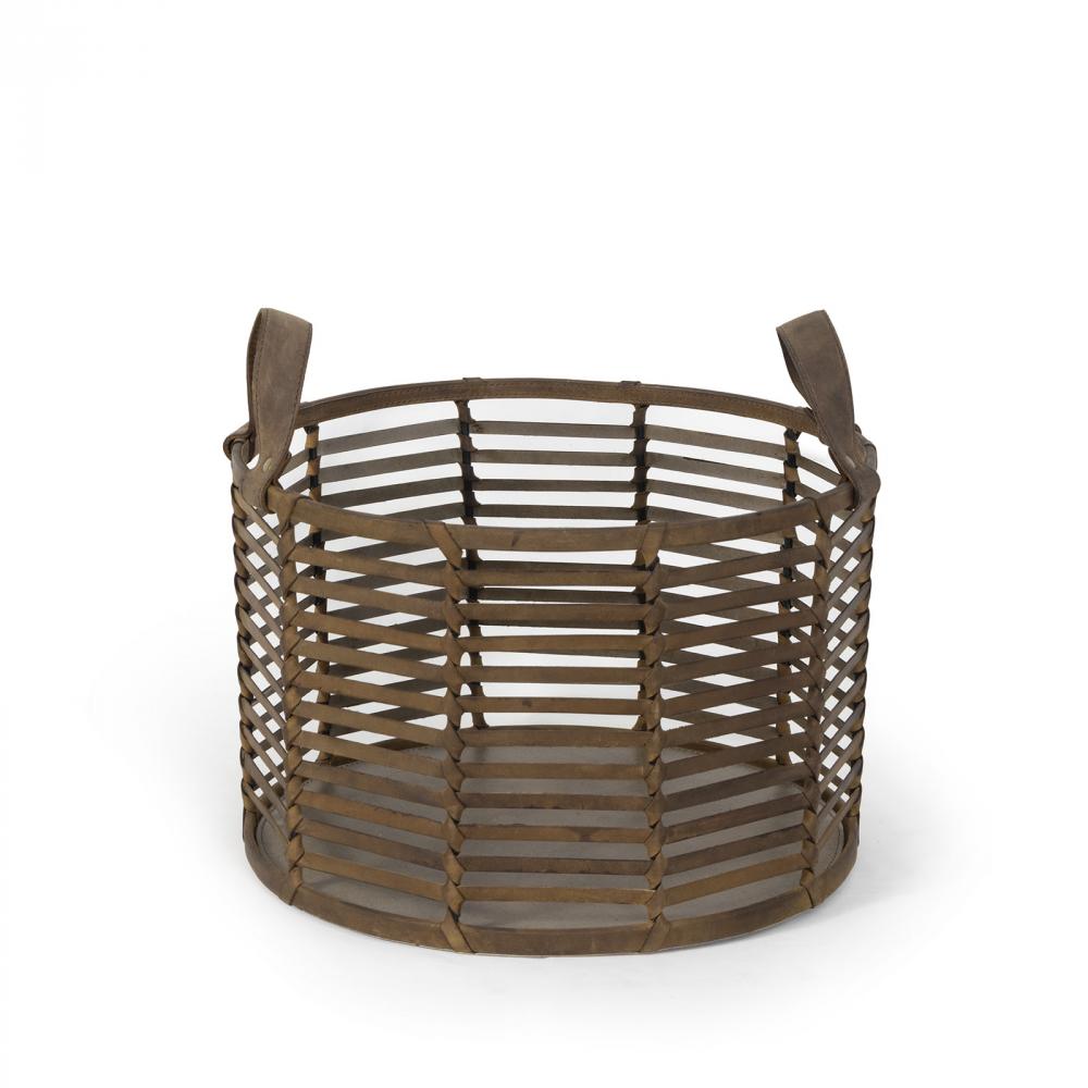 Regina Andrew Finn Leather Basket Small