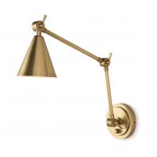 Regina Andrew 15-1115NB - Regina Andrew Sal Task Sconce (Natural Brass)