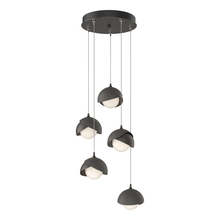 Hubbardton Forge 131125-SKT-STND-14-20-GG0711 - Brooklyn 5-Light Double Shade Pendant