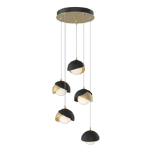 Hubbardton Forge 131125-SKT-STND-86-10-GG0711 - Brooklyn 5-Light Double Shade Pendant