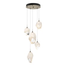 Hubbardton Forge 131139-SKT-LONG-84-WP0756 - Chrysalis 5-Light Mixed Crystal Pendant