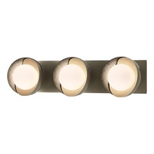 Hubbardton Forge 201378-SKT-84-85-GG0711 - Brooklyn 3-Light Straight Double Shade Bath Sconce