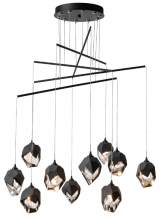 Hubbardton Forge 131159-SKT-STND-10-BP0754 - Chrysalis 10-Light Small Crystal Mobile Pendant