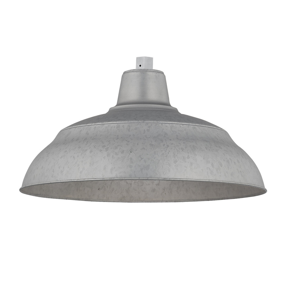 R Series 1-Light Warehouse Shade Galvanized