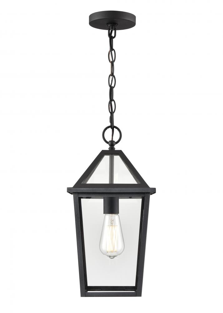 Eston 1-Light Outdoor Hanging Lantern Textured Black