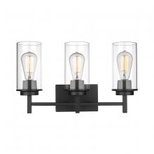 Millennium 494003-MB - Janna 3-Light Vanity Matte Black