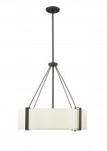 Millennium 28203-MB/WH - Telfar 3-Light Pendant Light Matte Black/White