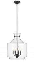 Millennium 22804-MB - Mahannah 4-Light Pendant Light Matte Black