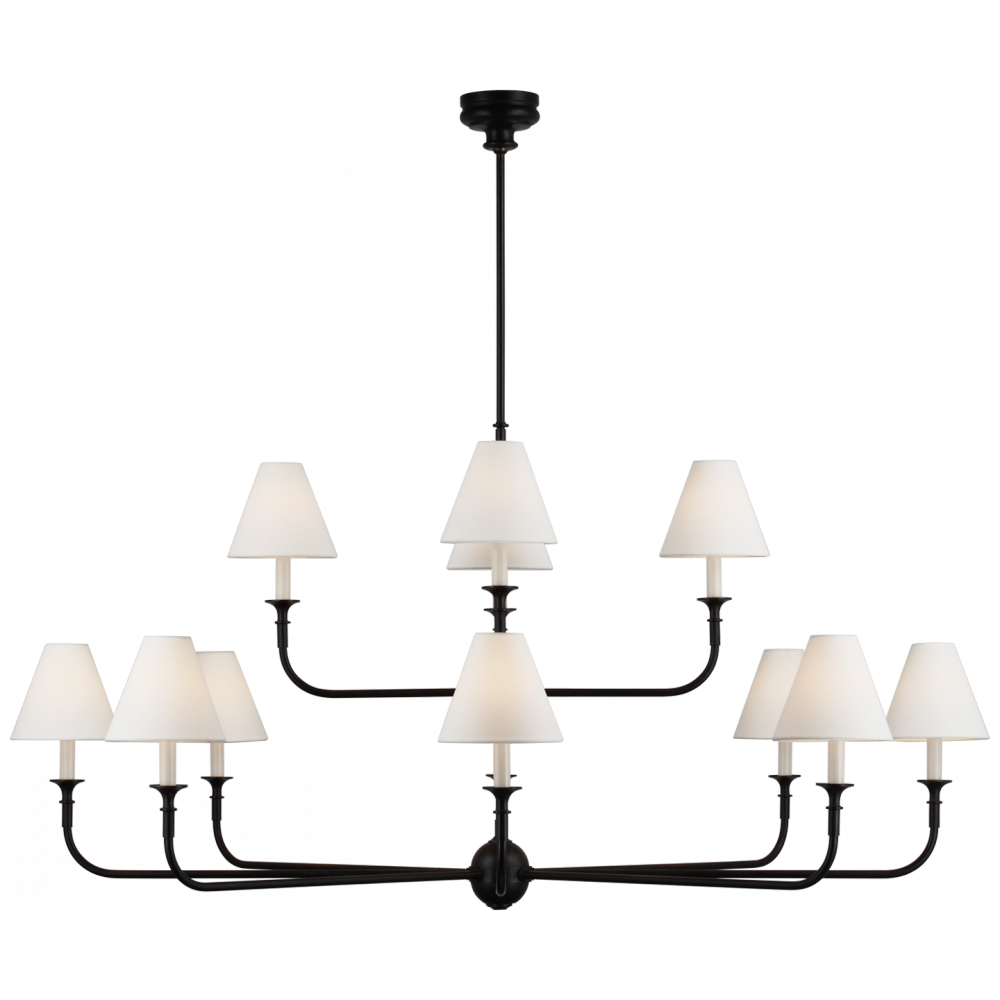 Piaf Grande Two-Tier Chandelier