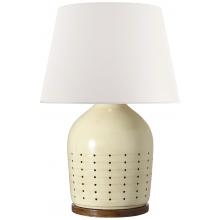 Visual Comfort & Co. Signature Collection RL RL 3663ICO-L-CL - Halifax 28" Cordless Pierced Ceramic Table Lamp