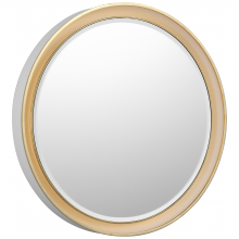 Visual Comfort & Co. Signature Collection RL TOB 2960WHT/G - Tricia 24" Illuminated Round Mirror