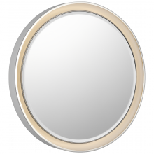 Visual Comfort & Co. Signature Collection RL TOB 2960WHT/PN - Tricia 24" Illuminated Round Mirror
