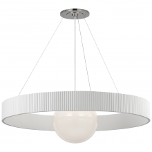 Visual Comfort & Co. Signature Collection RL WS 5001PN/WHT-WG - Arena 42" Ring and Globe Chandelier