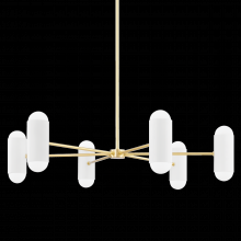 Mitzi by Hudson Valley Lighting H484812-AGB/SWH - Kira Chandelier