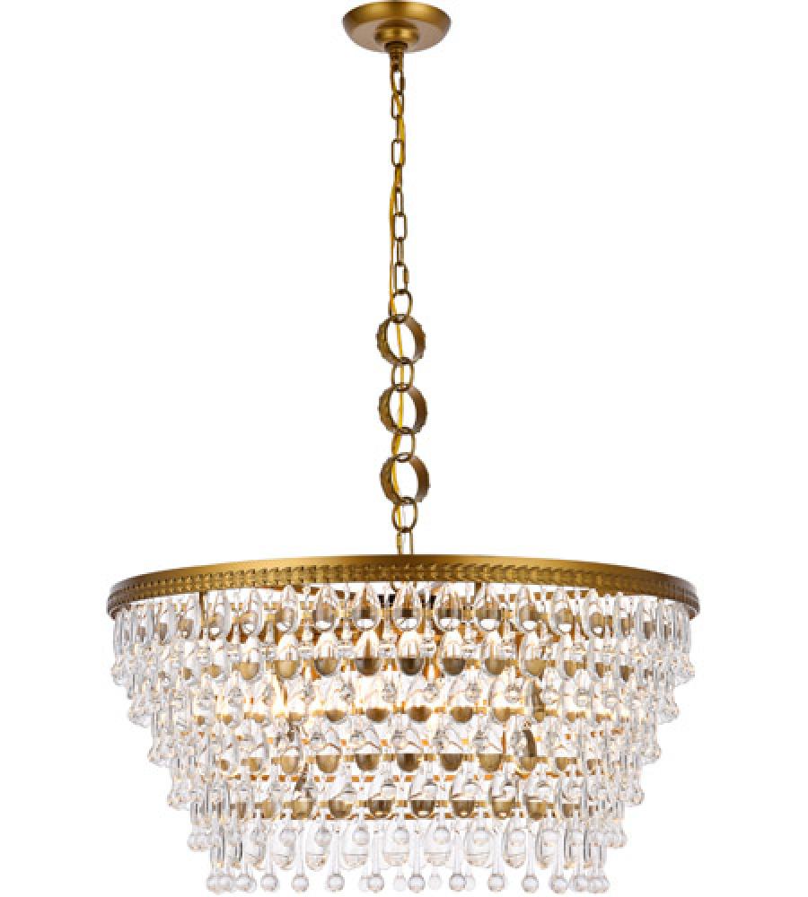 Nordic 6 Lights Brass Chandelier