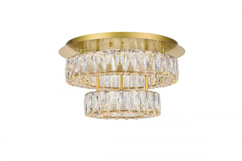 Monroe Flush D17.7''H9.8''LED 36W G