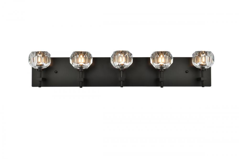 Graham 5 Light Wall Sconce in Black