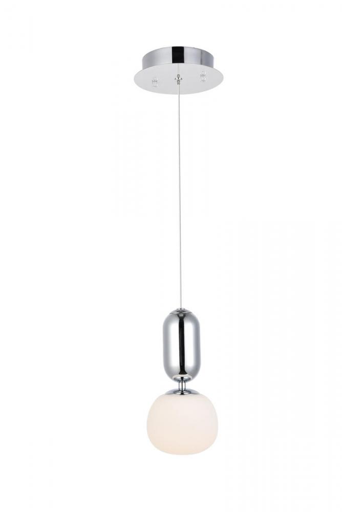 Lea 1 Light in Chrome Pendant