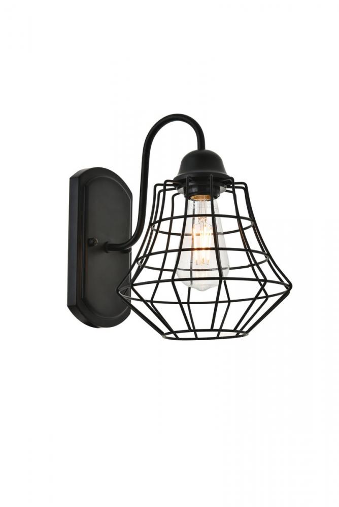 Candor 1 Light Black Wall Sconce