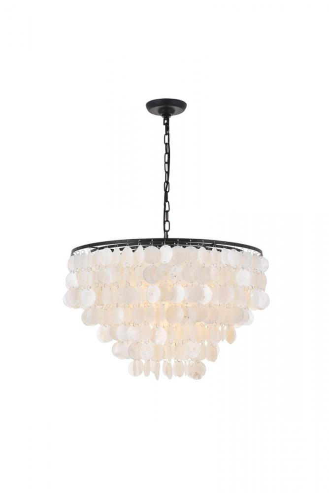 Selene 6 Light Black Pendant