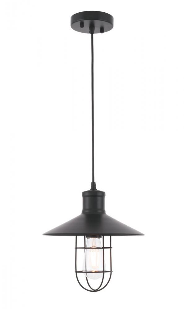 Flaneur 1 Light Black Pendant